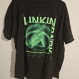 Linkin Park Black and Green Graphic Tee